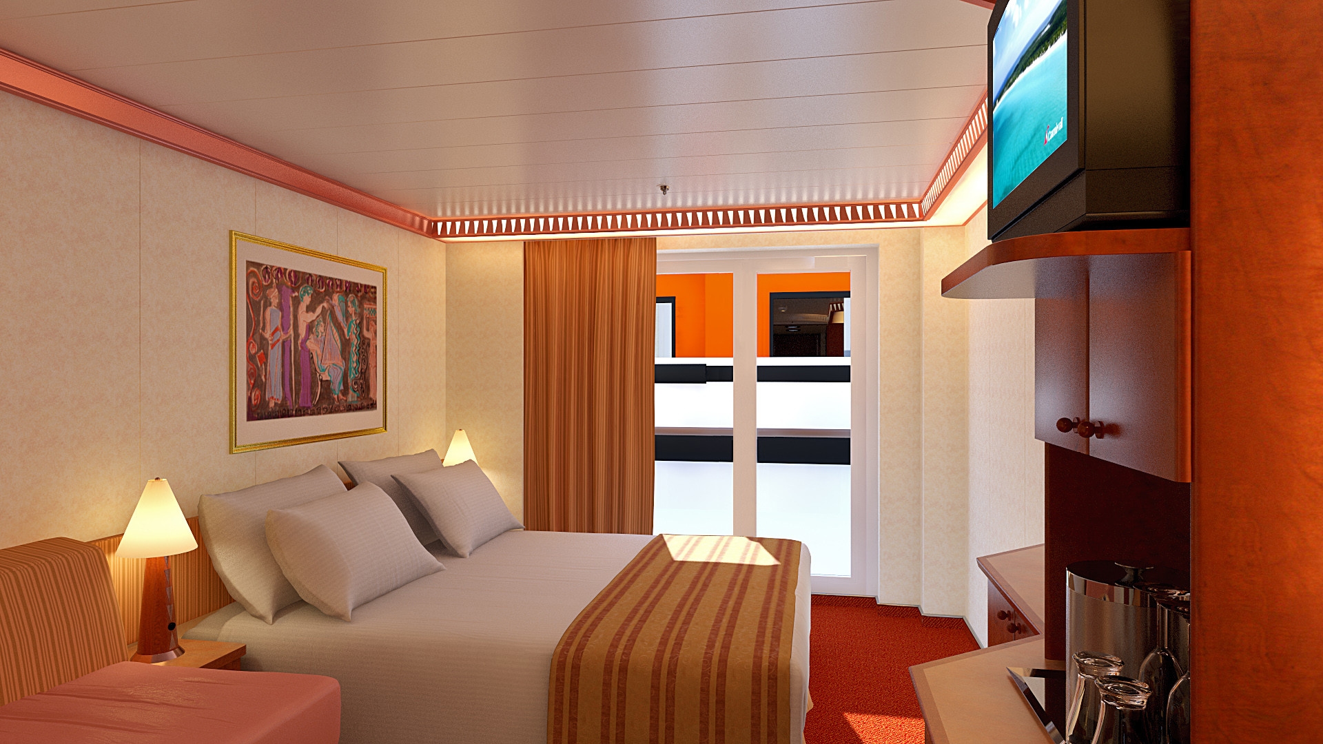 MyCruise Carnival Pride Kahytter Udvendig 4K1